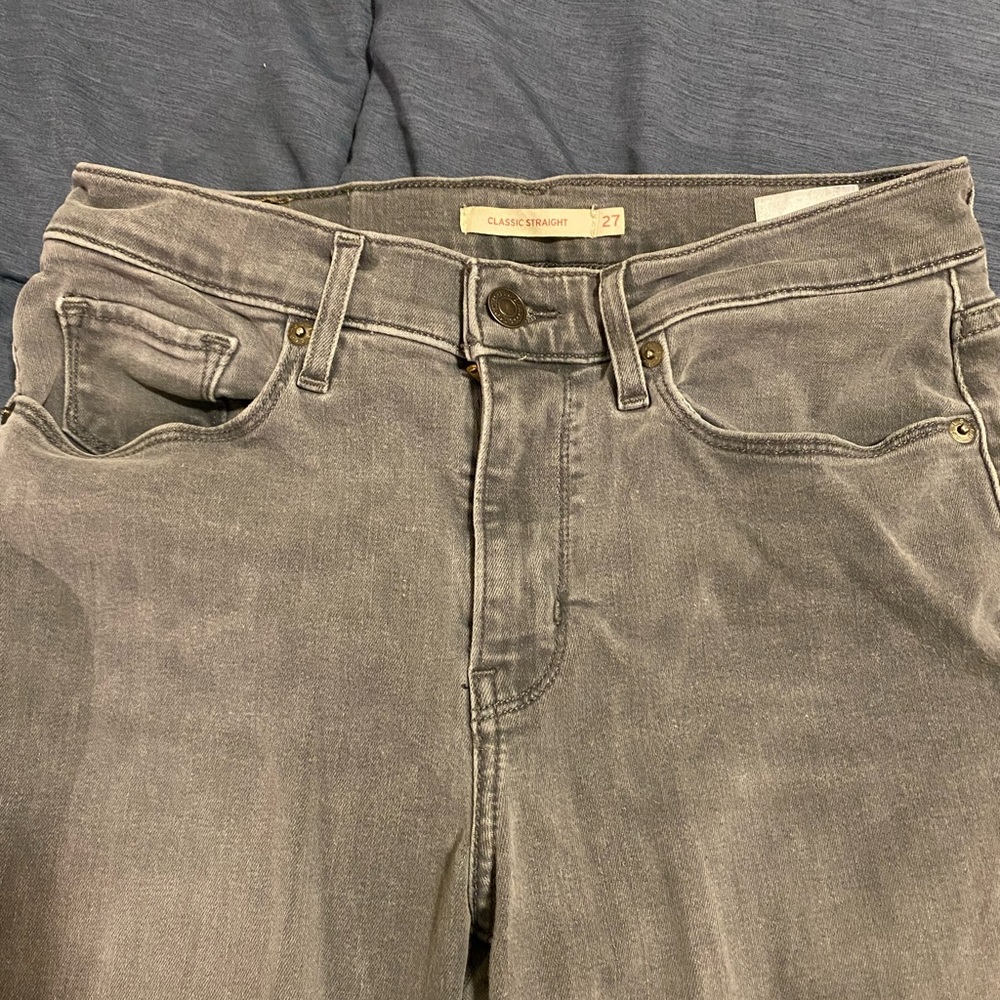 Levi’s Classic Straight Gray Jeans